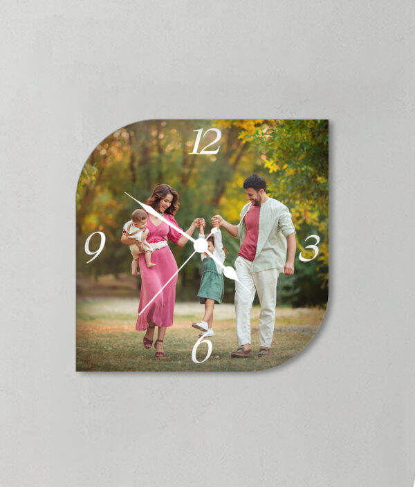 Leaf Shape Acrylic Wall Clock