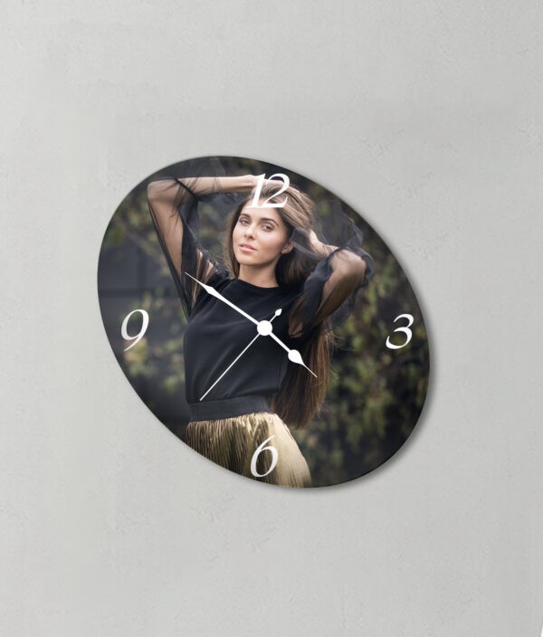 Oval Acrylic Wall Clock