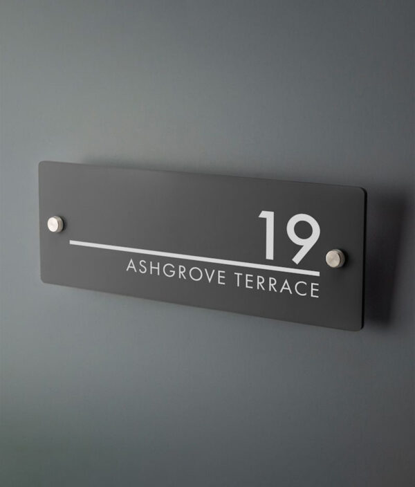 Black Acrylic Name Board