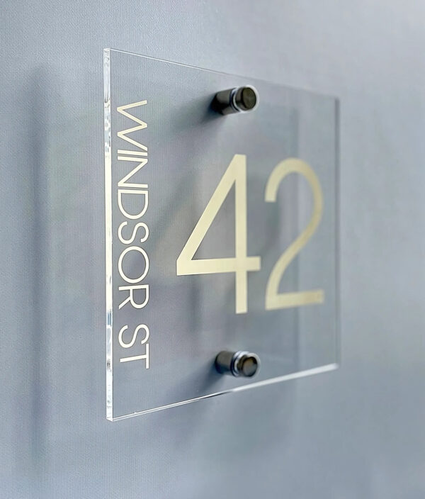 Clear Acrylic Name Board